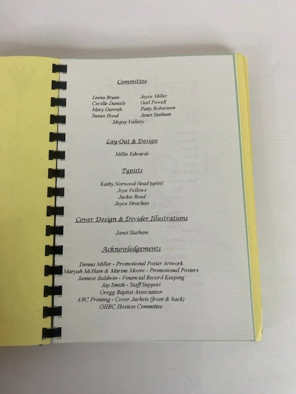 Oakland Heights Baptist Church Spiral Cookbook